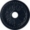 Ekena Millwork Raymond Ceiling Medallion (Fits Canopies up to 5 1/8"), 18 1/8"OD 3 5/8"ID x 1 1/8"P, Midnight Dream CM18RAMDF - alternate 1